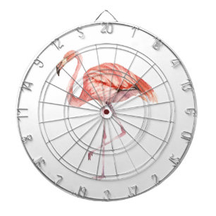 Pink Flamingo Dartscheibe