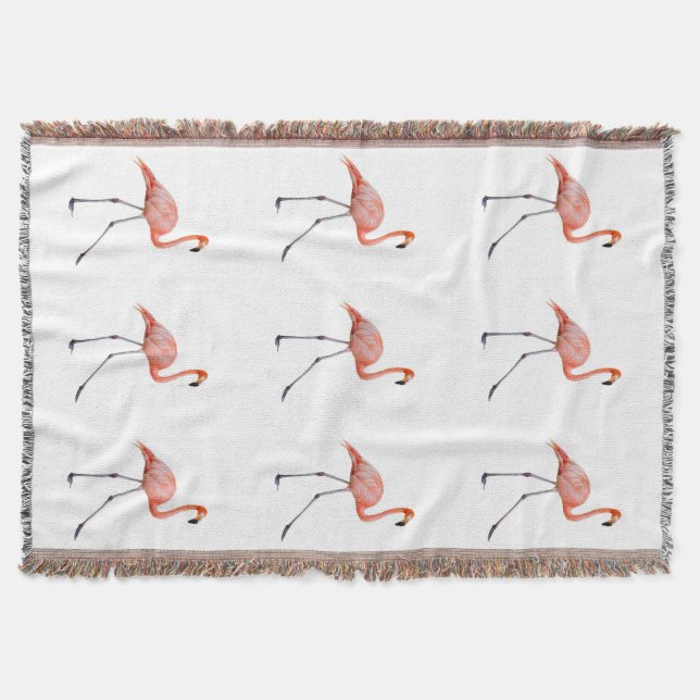 Pink Flamingo Decke (Vorderseite)