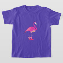 Pink Flamingo - Der T - Shirt der Mädchen