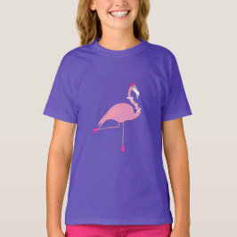 Pink Flamingo - Der T - Shirt der Mädchen