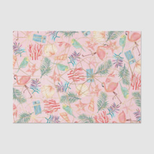 Pink Flamingo (Design 2 der Pink-Serie) Seidenpapier