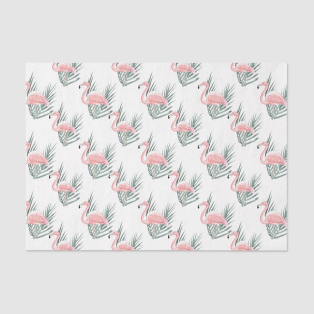 Pink Flamingo (Design 63 Pink Serie) Seidenpapier (Vorderseite)