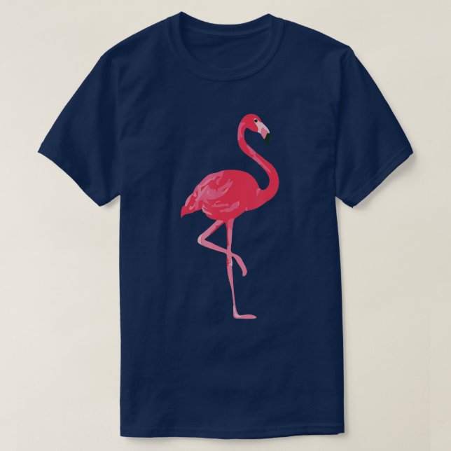 Pink Flamingo Design T-Shirt (Design vorne)