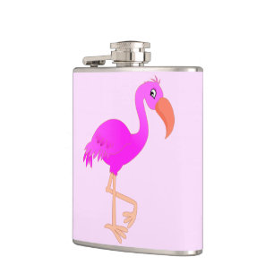 Pink Flamingo Flachmann