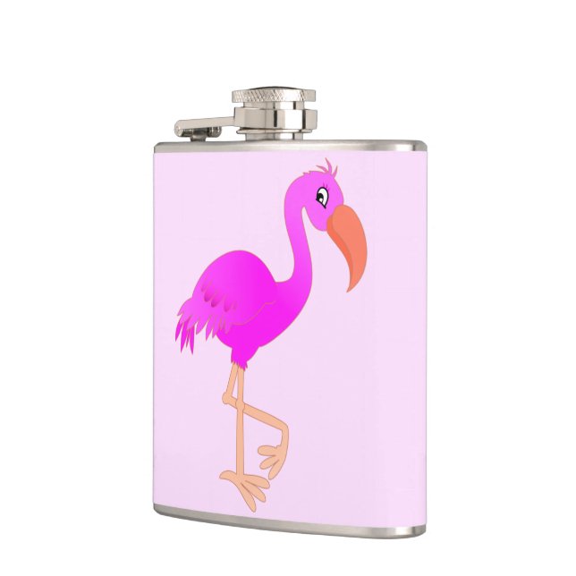 Pink Flamingo Flachmann (Links)