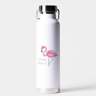 Pink Flamingo Flocking Fabulous Trinkflasche