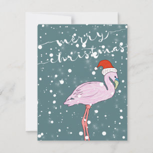 Pink Flamingo Frohe Weihnachten