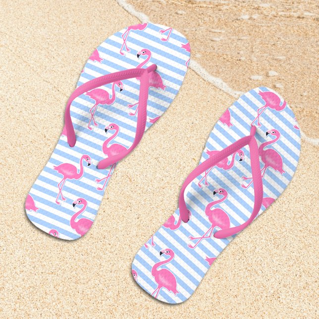 Pink Flamingo Fun Muster Flip Flops (Von Creator hochgeladen)