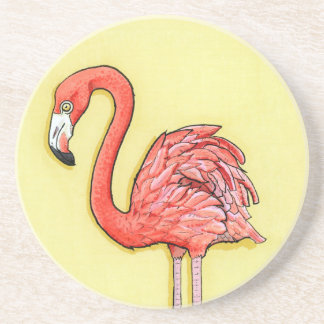 Pink Flamingo Getränkeuntersetzer