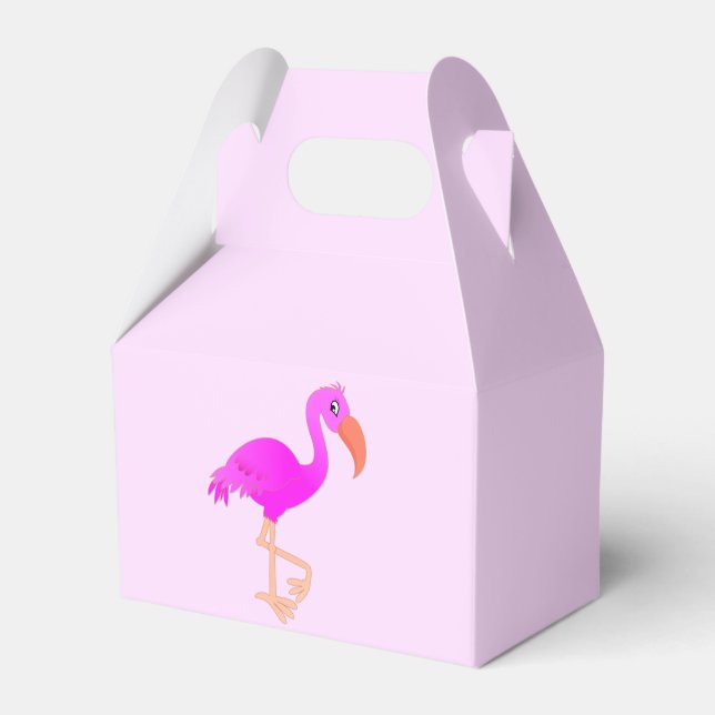 Pink Flamingo Gevor Box Geschenkschachtel (Rückseite)