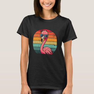 Pink Flamingo in Sonnenbrille Männer Frauen Kinder T-Shirt