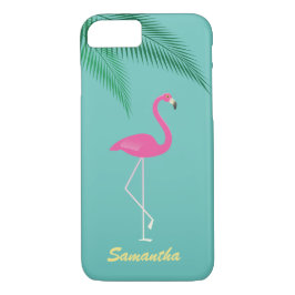 Pink Flamingo iPhone 7 Fall - Türkis Case-Mate iPhone Hülle
