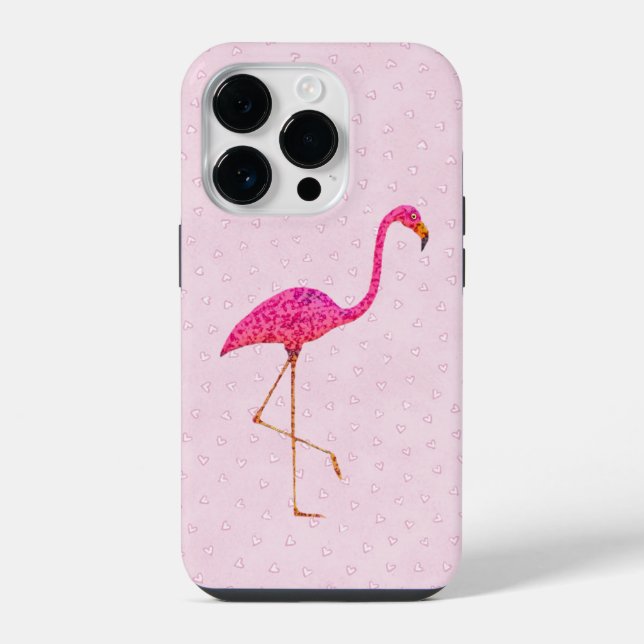 Pink Flamingo iPhone Hülle (Rückseite)
