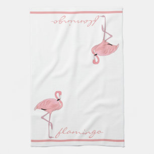 Pink Flamingo Kitchen Geschirrtuch