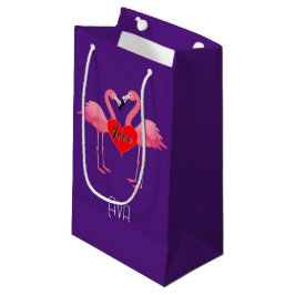 Pink Flamingo Liebe Design - Geschenktasche - Klei Kleine Geschenktüte