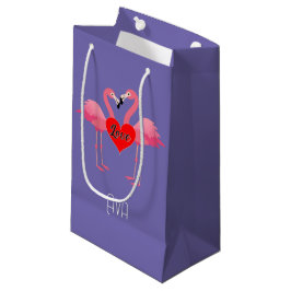 Pink Flamingo Liebe Design - Geschenktasche - Klei Kleine Geschenktüte