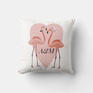 Pink Flamingo Liebe Kissen