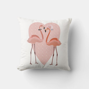 Pink Flamingo Liebe Kissen