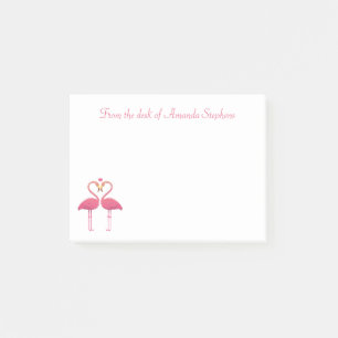 Pink Flamingo Liebe - Niedlich Flamingos Tropical Post-it Klebezettel