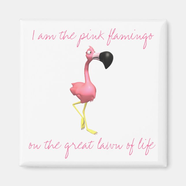 Pink Flamingo Magnet (Vorne)