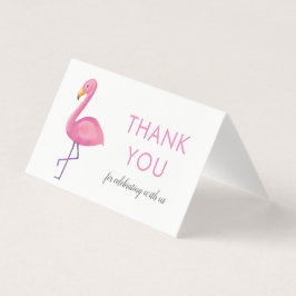 Pink Flamingo Modern Baby Dusche Vielen Dank