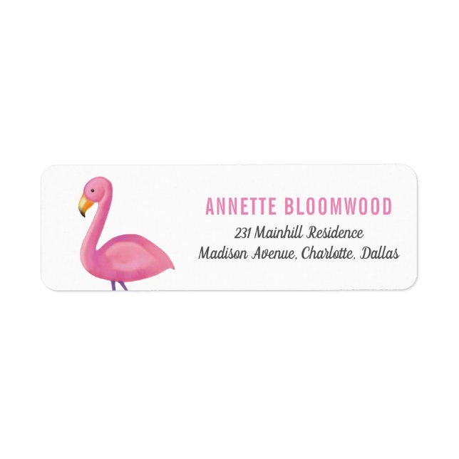 Pink Flamingo Moderne Babydusche (Vorne)