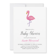Pink Flamingo Moderne Babydusche
