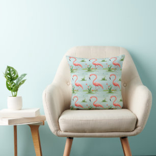 Pink Flamingo Muster Kissen