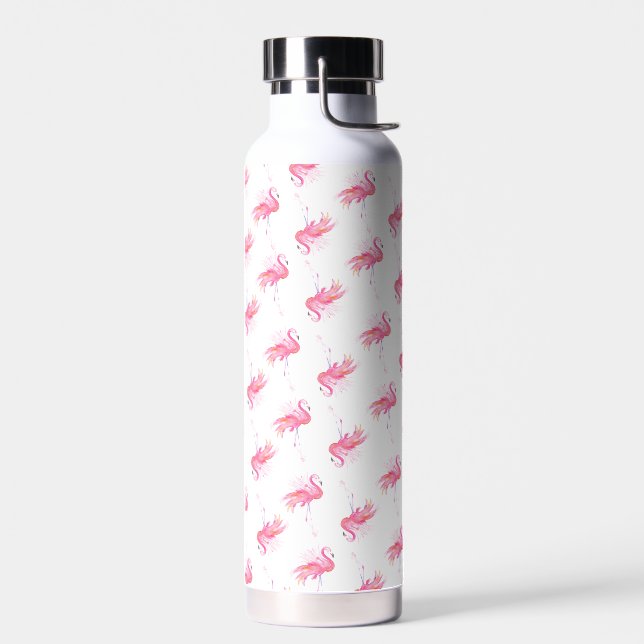 Pink Flamingo Muster Trinkflasche (Links)