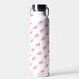 Pink Flamingo Muster Trinkflasche