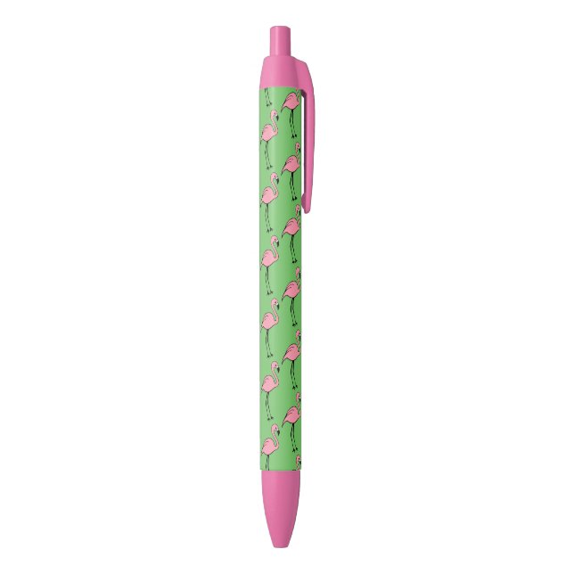 Pink Flamingo Office Writing Pens Gift Kugelschreiber (Unterseite (Vertikal))