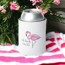 Pink Flamingo Oh Flock Ich bin 50