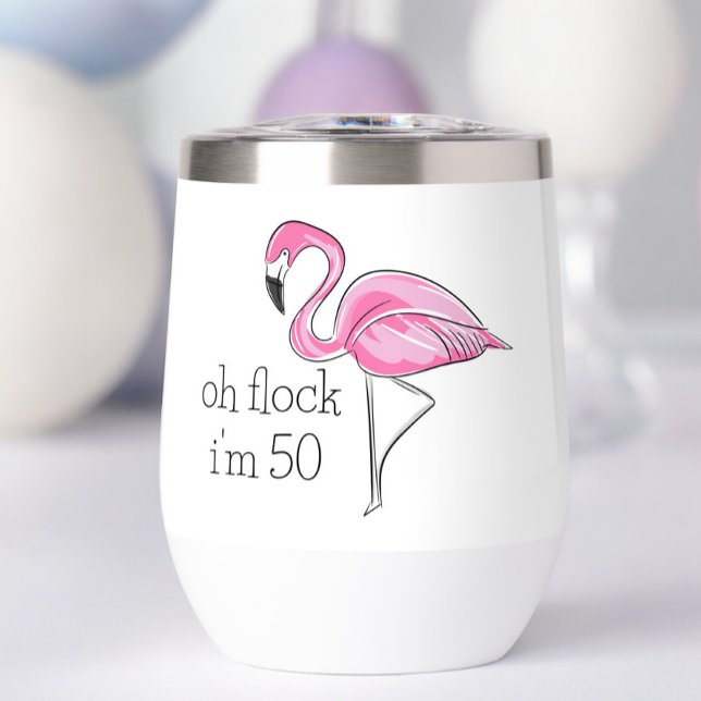 Pink Flamingo Oh Flock Ich bin 50 Geburtstag (Von Creator hochgeladen)