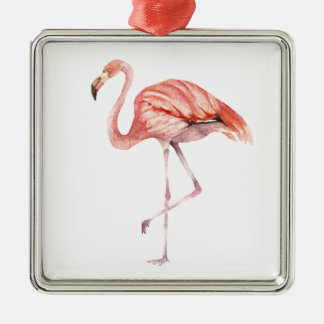 Pink Flamingo Ornament Aus Metall