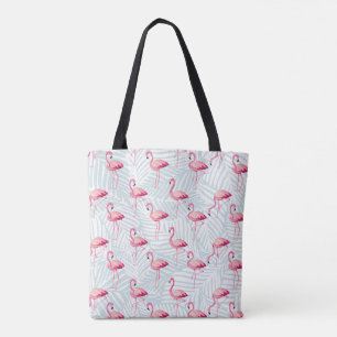 Pink Flamingo & Palm Blätter - Niedlich