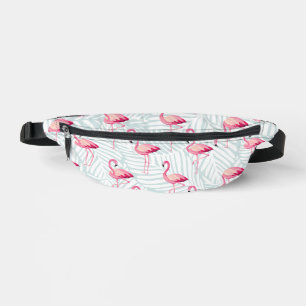 Pink Flamingo & Palm Blätter - Niedlich Bauchtasche