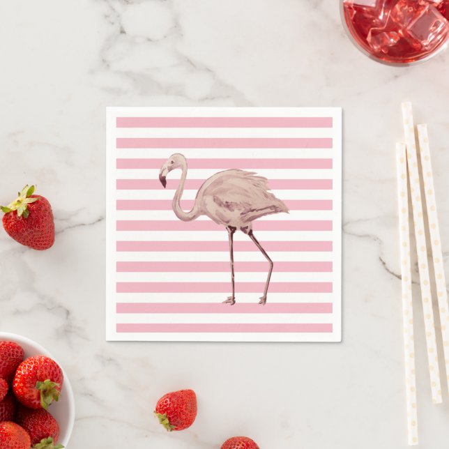 Pink Flamingo Party Paper Napkin Serviette (Beispiel)