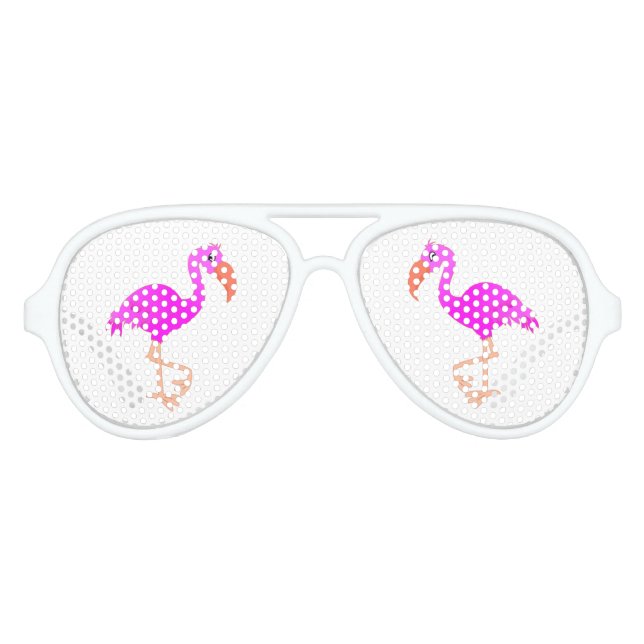 Pink Flamingo Party Sonnenbrille (Vorderseite)