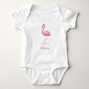 Pink Flamingo Personalisiert Baby Bodysuit Baby Strampler