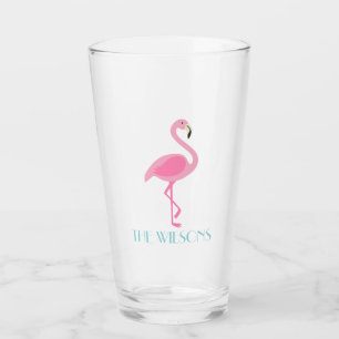 Pink Flamingo Personalisiert Glass Tumbler