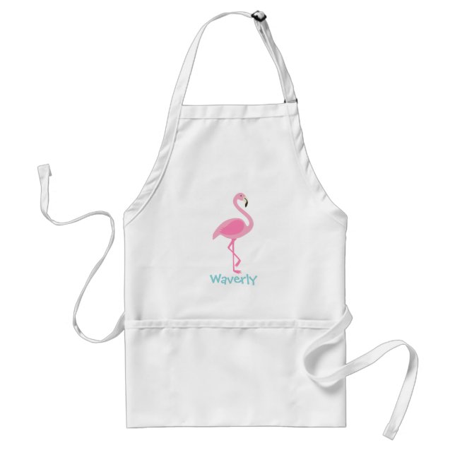 Pink Flamingo Personalisierte Schürze (Vorne)
