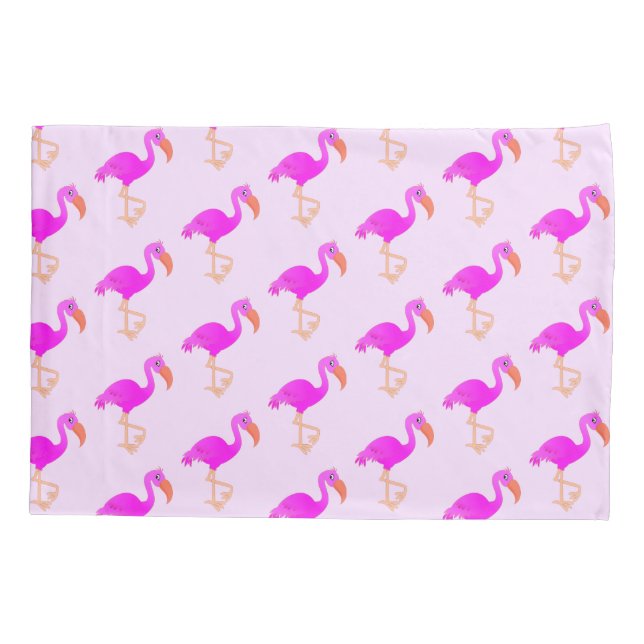 Pink Flamingo Pillow Case Kissenbezug (Rückseite)