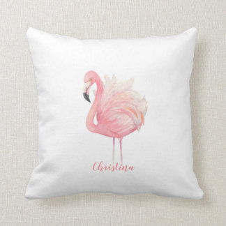 Pink Flamingo, Pink Feathers, Baby Girl Kinderzimm Kissen
