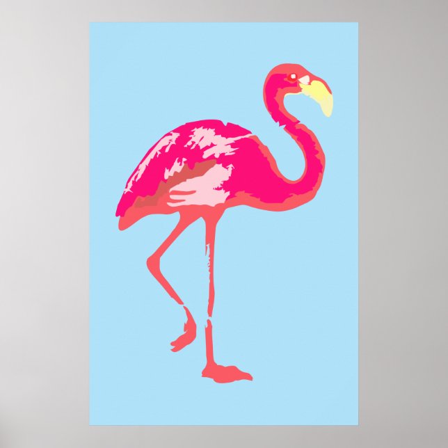 Pink Flamingo Poster (Vorne)