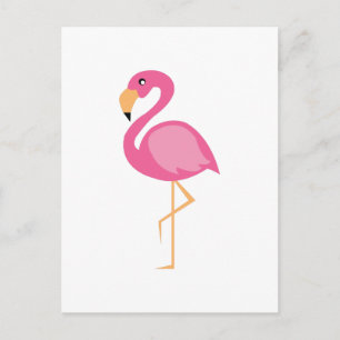 Pink Flamingo Postkarte
