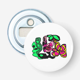 Pink flamingo show vibe flaschenöffner