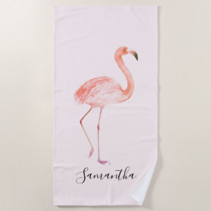 Pink Flamingo Strandtuch