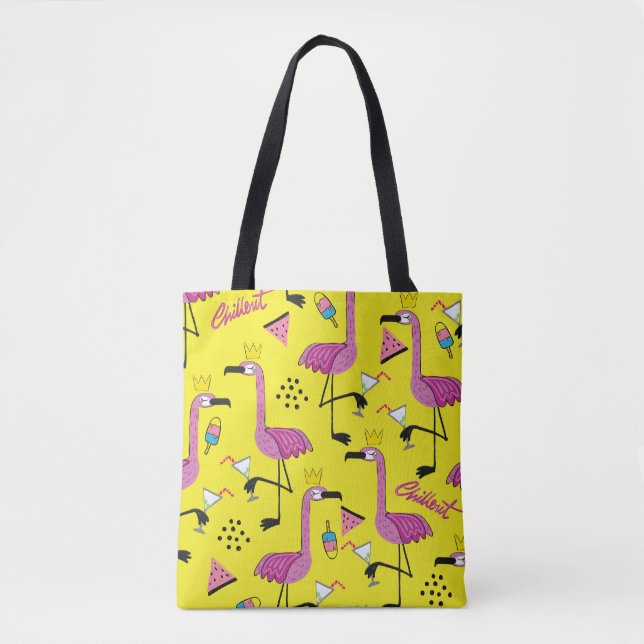 Pink Flamingo: Summer Fashion Pattern (Vorderseite)