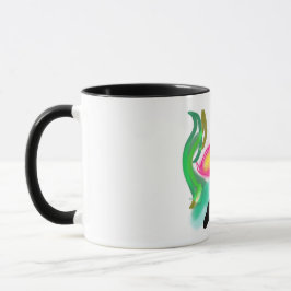 pink flamingo summer flame tasse