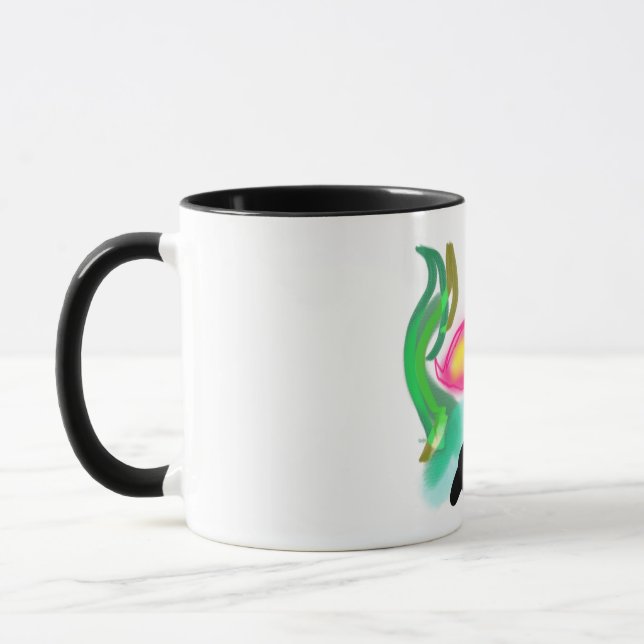 pink flamingo summer flame  tasse (Links)